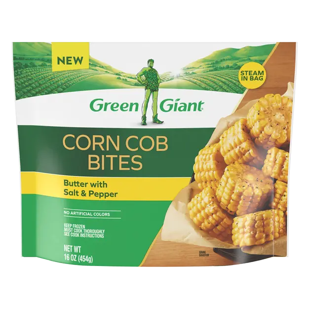 Buttered Corn Cob Bites with Salt & Pepper Frozen