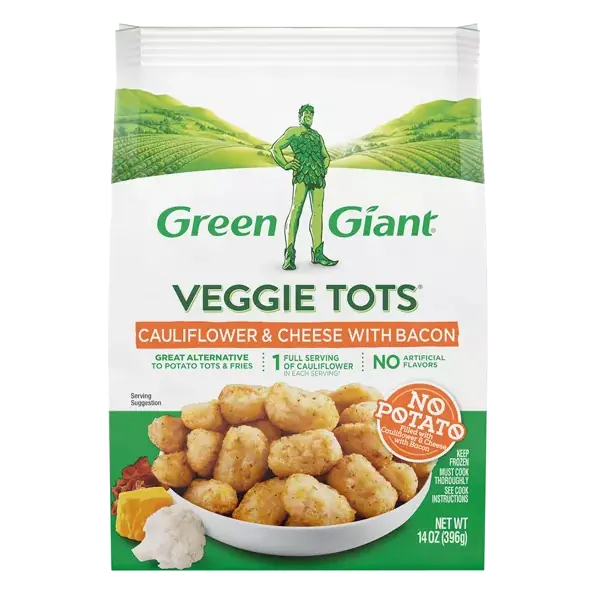 Cauliflower & Cheese with Bacon Veggie Tots