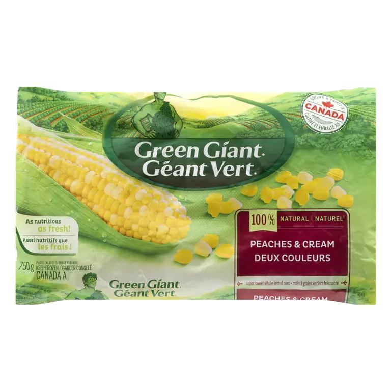 Corn Peaches & Cream 750 g (frozen)