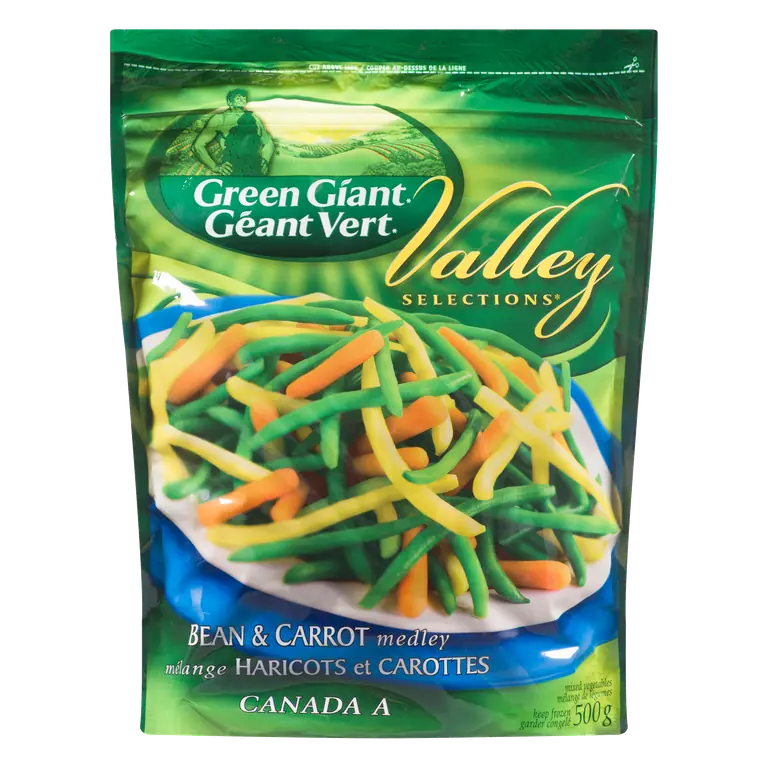 Frozen Vegetable Mixes Valley Selections Bean & Carrots 500 g