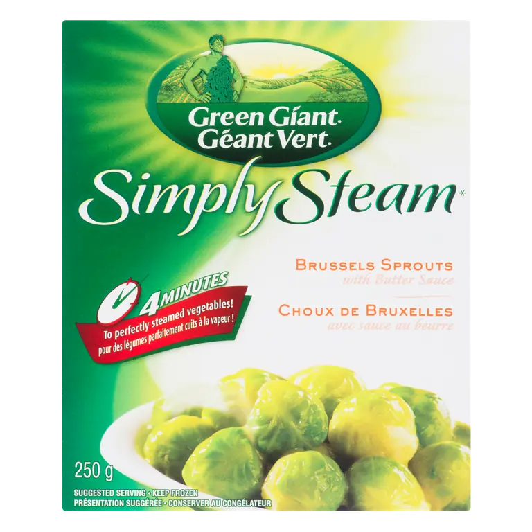 Frozen Vegetables Simply Steam Brussels Sprouts with Butter Sauce 250 g