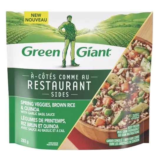 Restaurant Sides Spring Veggies Brown Rice & Quinoa With Garlic Basil Sauce 283 g