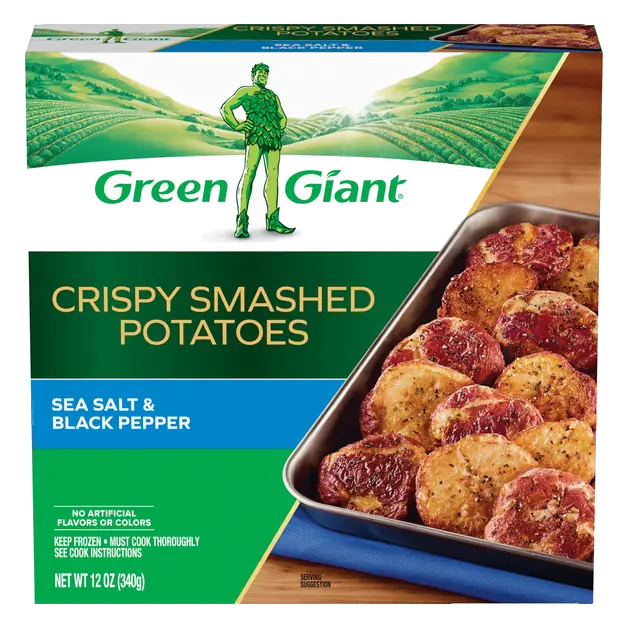 Sea Salt & Black Pepper Crispy Smashed Potatoes Frozen