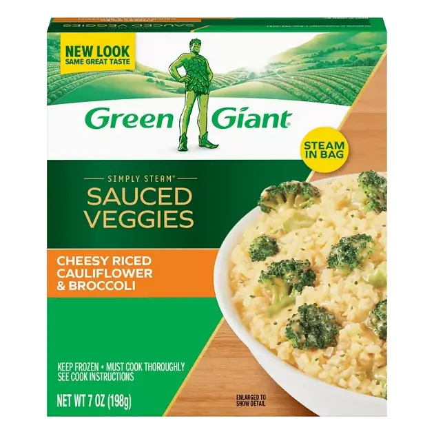 Simply Steam Cheesy Riced Cauliflower & Broccoli Sauced Veggies