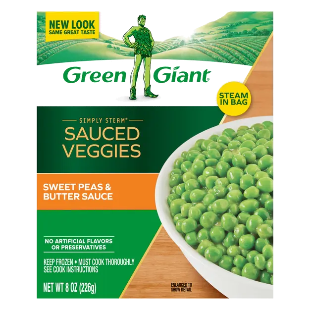 Simply Steam Lightly Sauced Sweet Peas & Butter Frozen