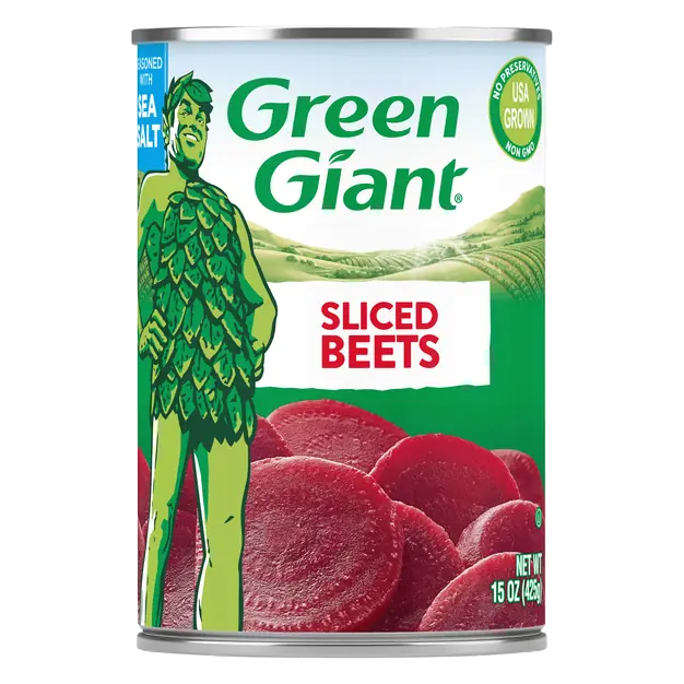 Sliced Beets Seasoned with Sea Salt
