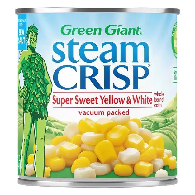 Steam Crisp Whole Kernel Corn, Super Sweet, Yellow & White
