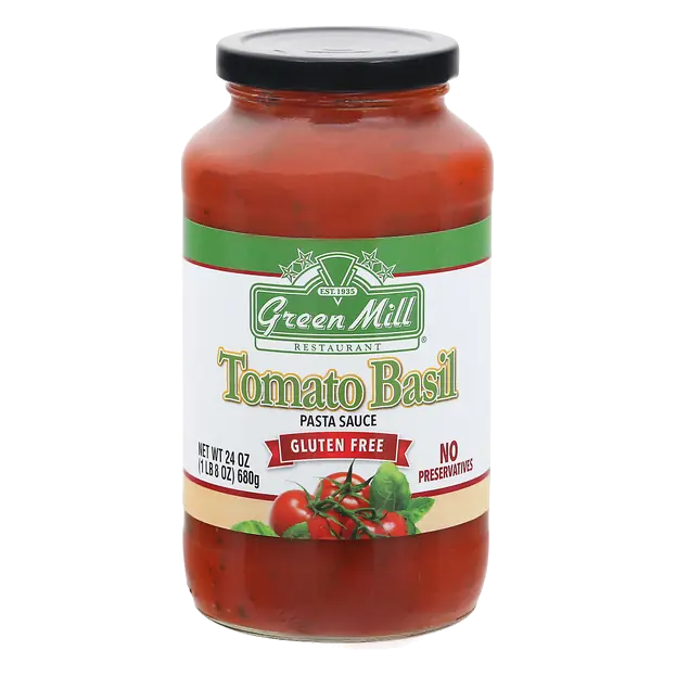Green Mill Tomato Basil Pasta Sauce, Gluten Free