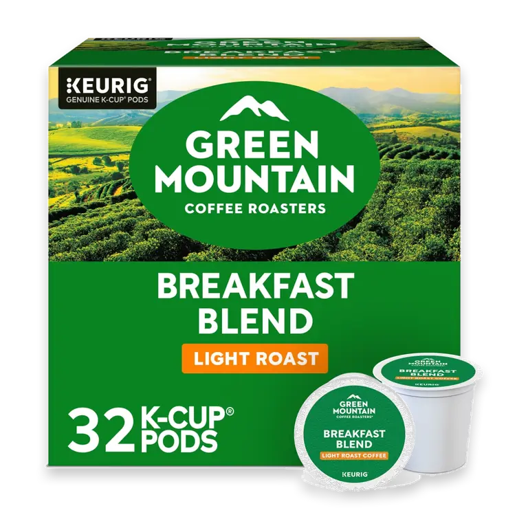 Breakfast Blend Keurig K-Cup Pods, Light Roast Coffee, 32 Count
