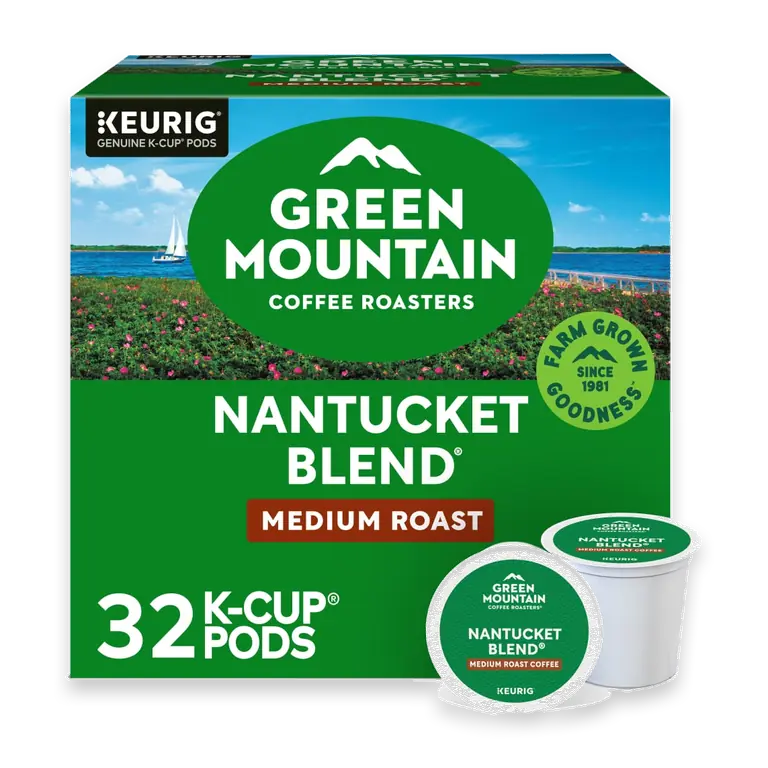 Green Mountain Coffee Nantucket Blend Keurig Single-Serve K-Cup Pods, Medium Roast Coffee, 32 Count