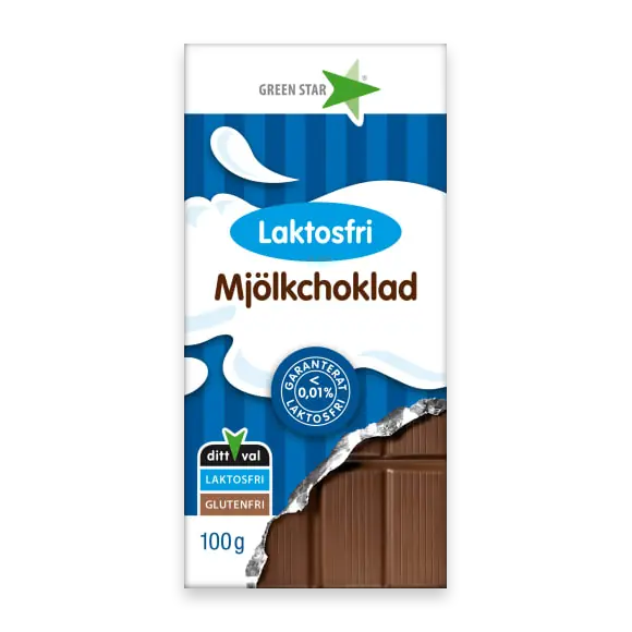 Mjölkchoklad Laktosfri