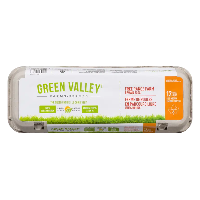 Brown Eggs Free Range Medium 12 Count