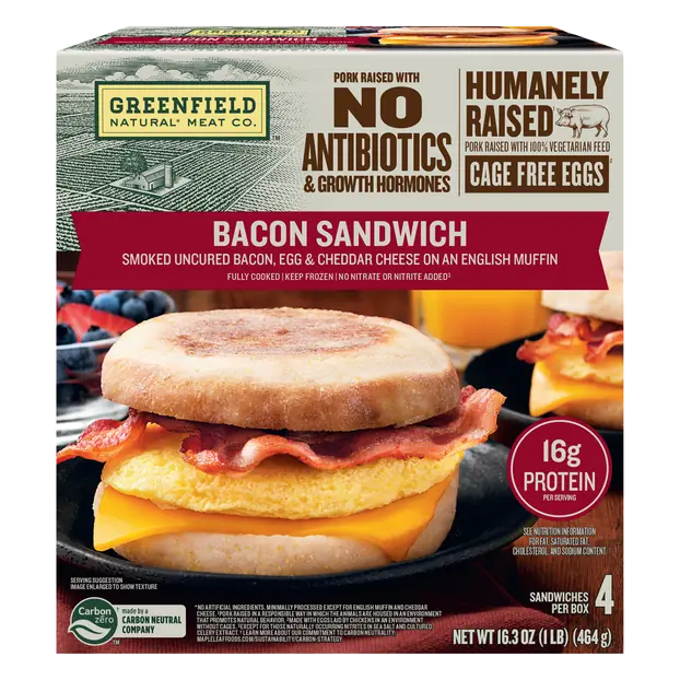 Bacon Egg & Cheese Sandwich - 4 ct Frozen