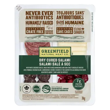 Greenfield Natural Meat Snack Kit Salami Dry Cured 74 g