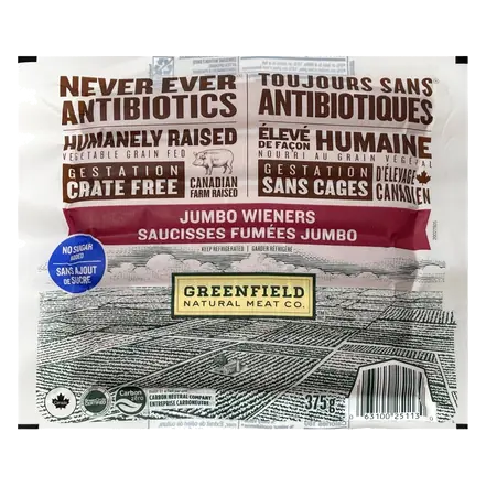 Greenfield Natural Meat Wieners 375 g