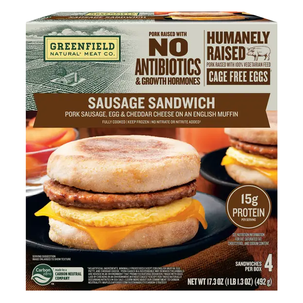 Sausage & Egg Breakfast Sandwiches - 4 ct