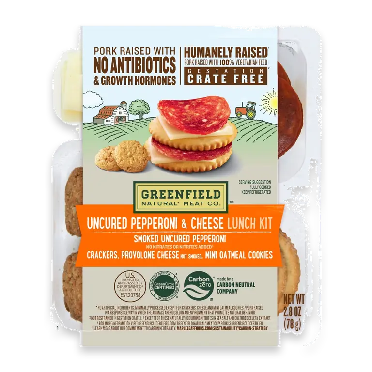 Uncured Pepperoni & Cheese Lunch Kit