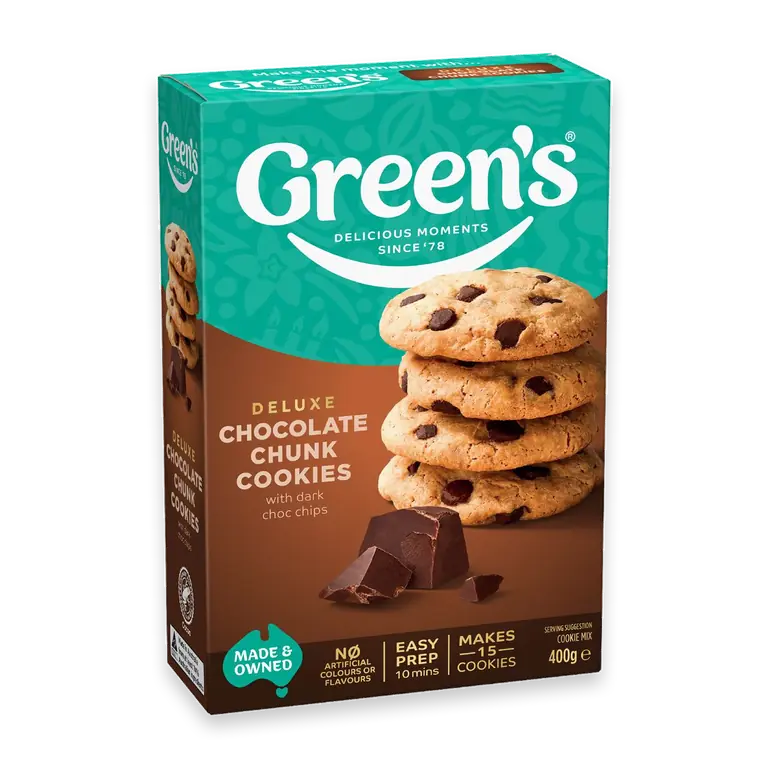 Deluxe Dark Choc Chunk Cookies Mix