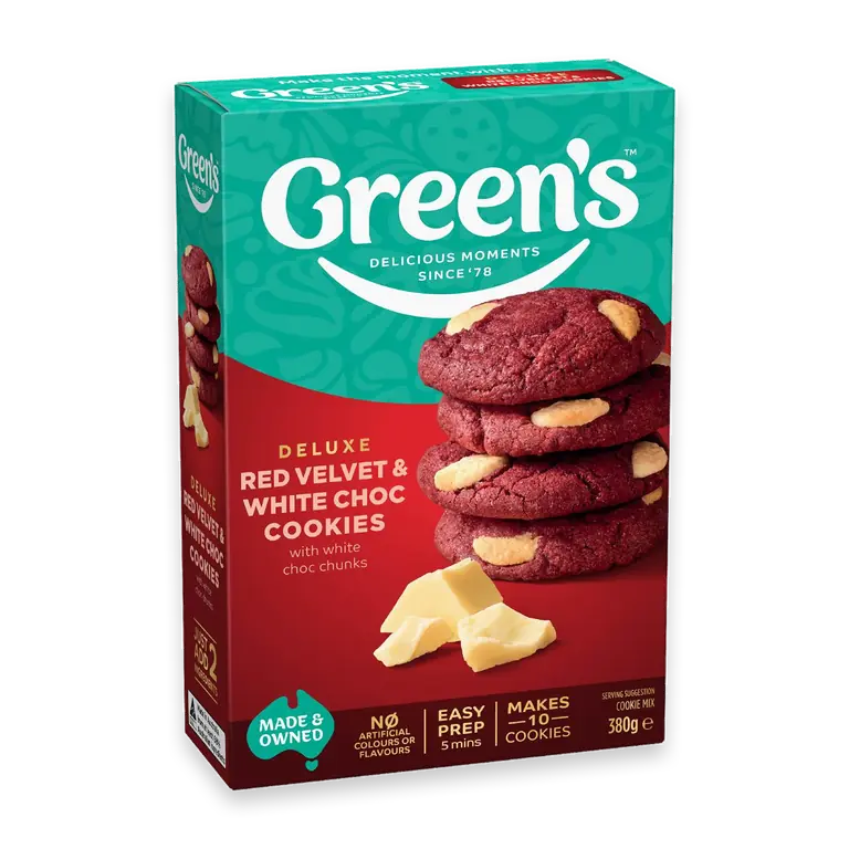 Deluxe Red Velvet & White Choc Cookies Mix