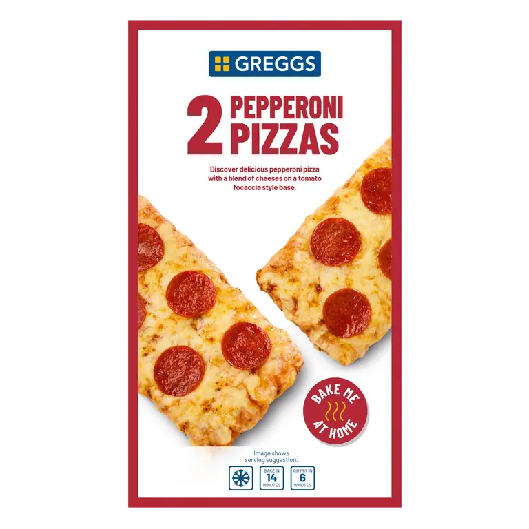 Greggs 2 Pepperoni Pizzas 337g