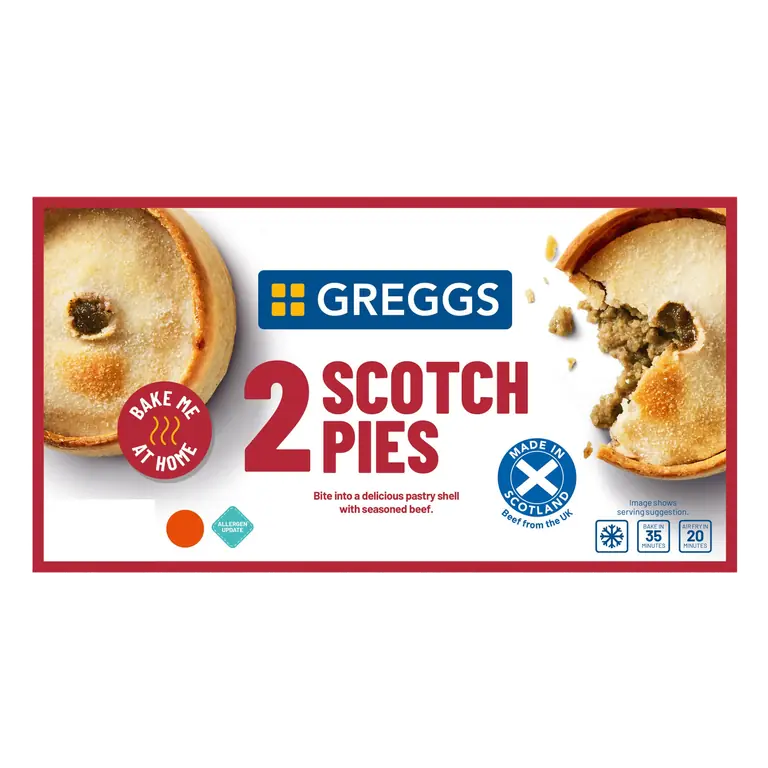 Greggs 2 Scotch Pies 282g