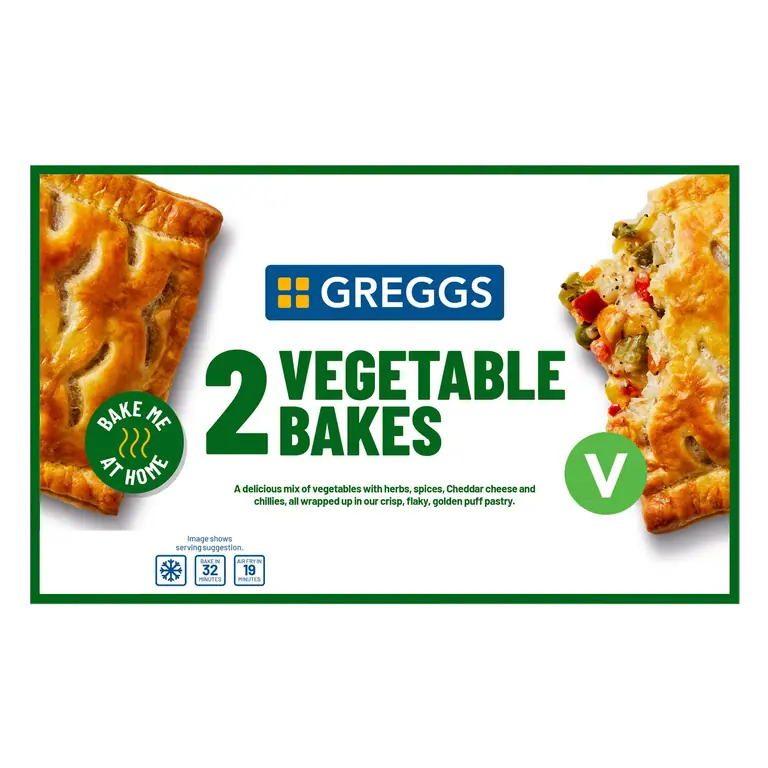 Greggs 2 Vegetable Bakes 310g