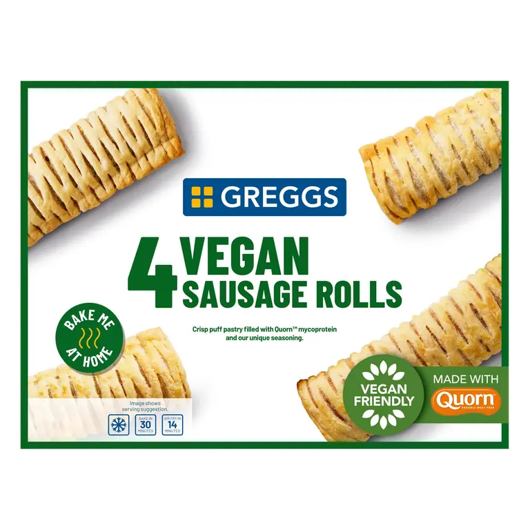 Greggs 4 Vegan Sausage Rolls 420g