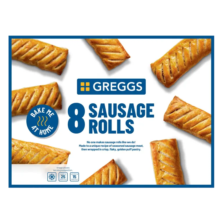 Greggs 8 Sausage Rolls 854g
