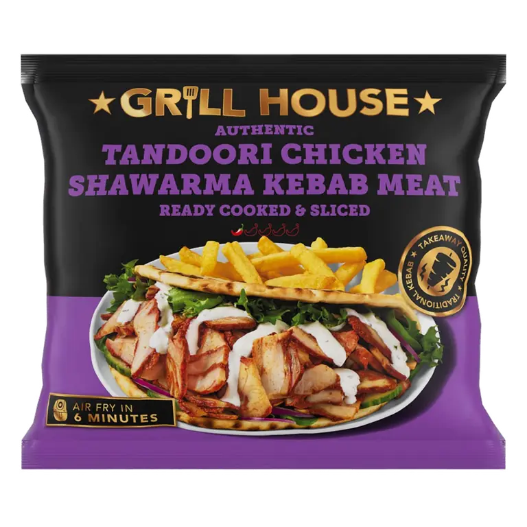Grill House Tandoori Chicken Shawarma Kebab Meat 350g