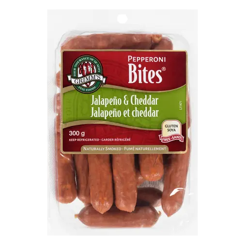 Grimm's Gluten-Free Pepperoni Bites Jalapeño & Cheddar 300 g
