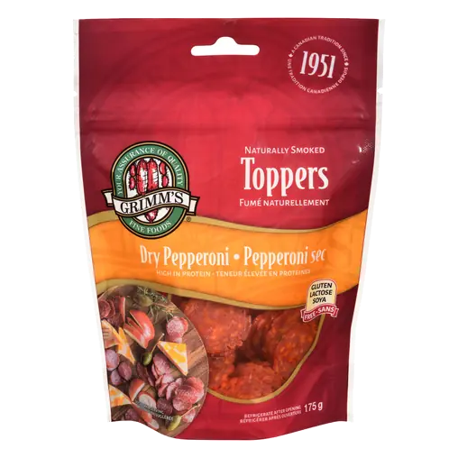 Dry Pepperoni Toppers Naturally Smoked 175 g