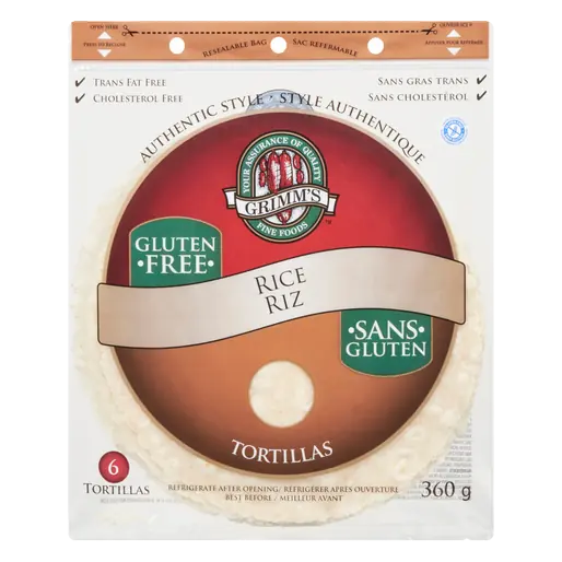 Gluten-Free Rice Tortilla 10 Inch 360 g
