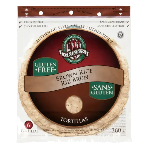 Gluten-Free Tortillas Brown Rice 10-Inch 360 g
