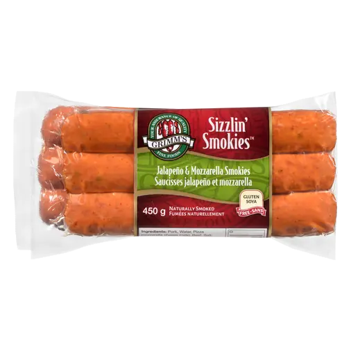 Grimm's Fine Sizzlin Smokies Sausage Jalapeno & Mozzarella 450 g