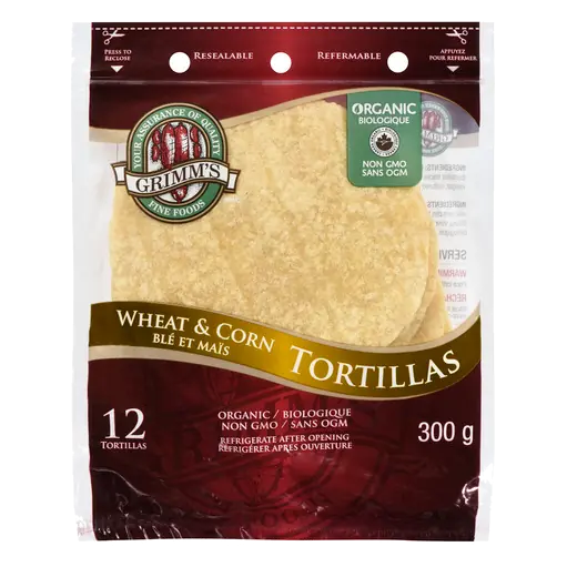 Organic Tortilla Wheat & Corn 6 Inch 300 g