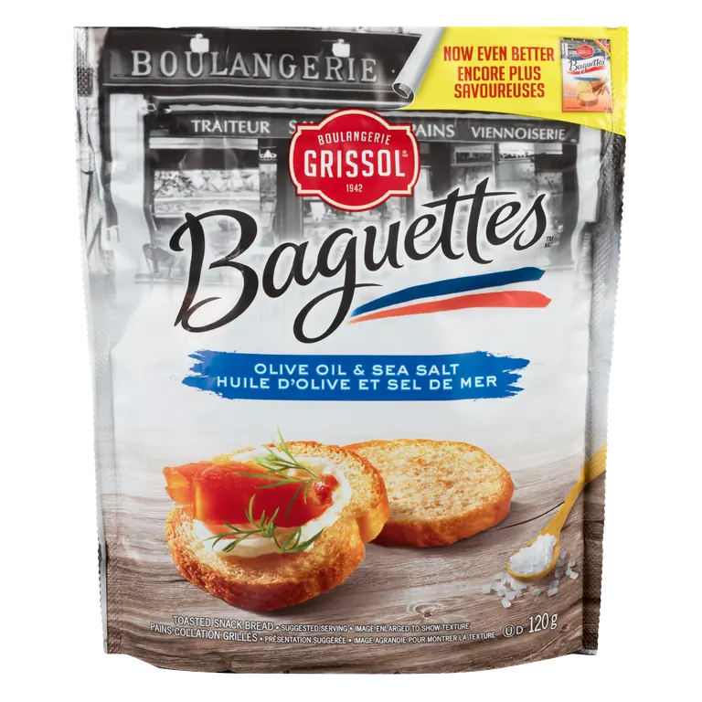 Baguette Crackers Olive Oil & Sea Salt 120 g