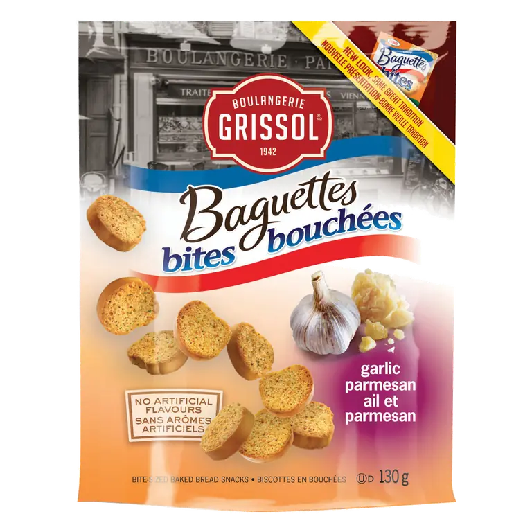 Crispy Baguette Bites Garlic Parmesan 130 g