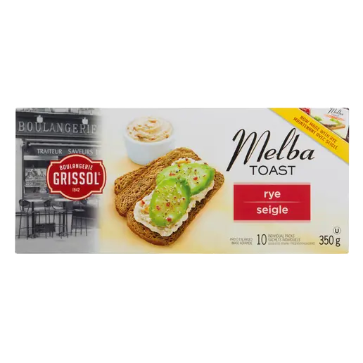 Melba Toast Rye 350 g