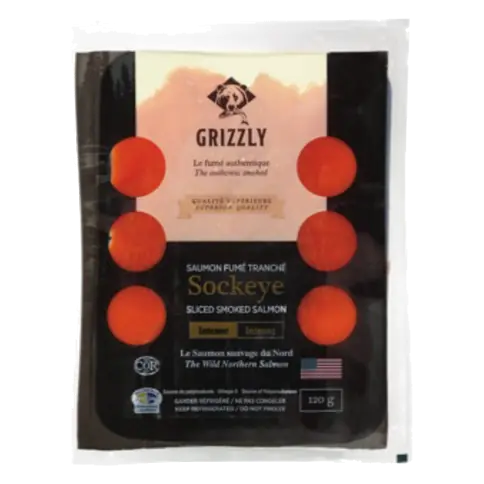 Previously Frozen Salmon Smoked Sockeye 120 g