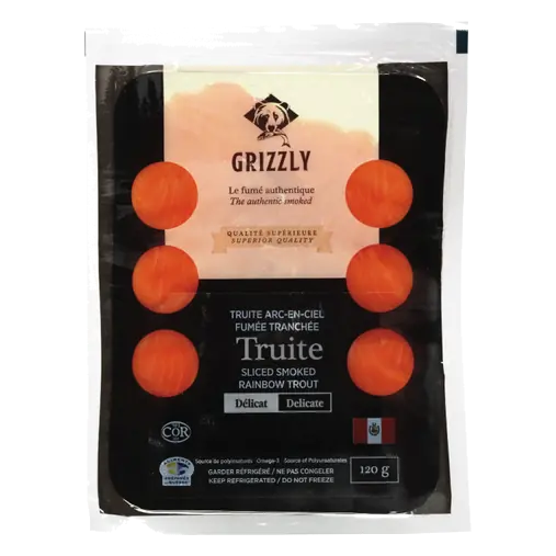 Previously Frozen Sliced Smoked Trout 120 g