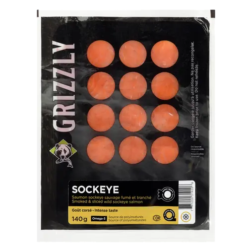 Smoked Sockeye Salmon 140 g (Frozen)