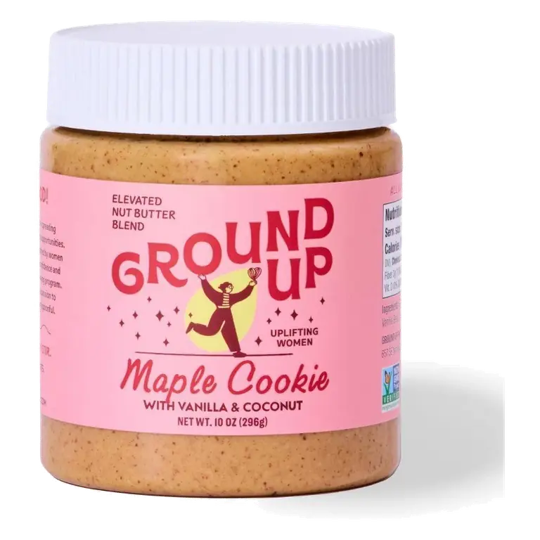 Ground Up Maple Cookie Almond & Cashew Butter, 10 oz: Creamy
