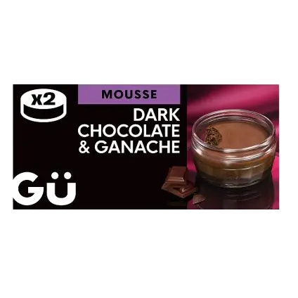 Dark Chocolate Mousses with Ganache