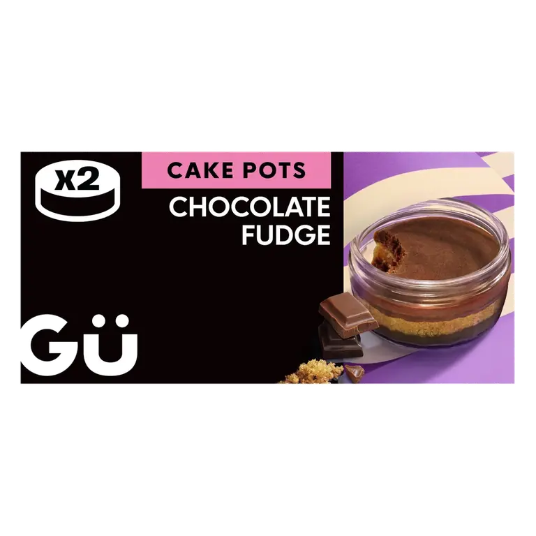 Gu Chocolate Fudge Cake Pots 2 x 68g
