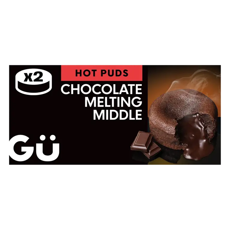 Gu Hot Chocolate Melt In The Middle Puddings 2x90g