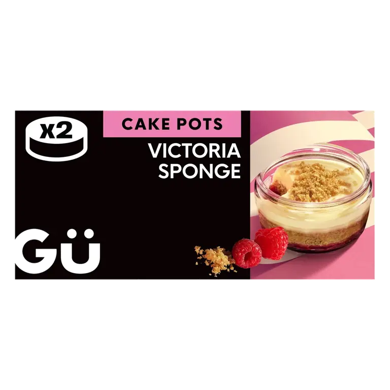 Gu Victoria Sponge Cake Pots 2 x 75g