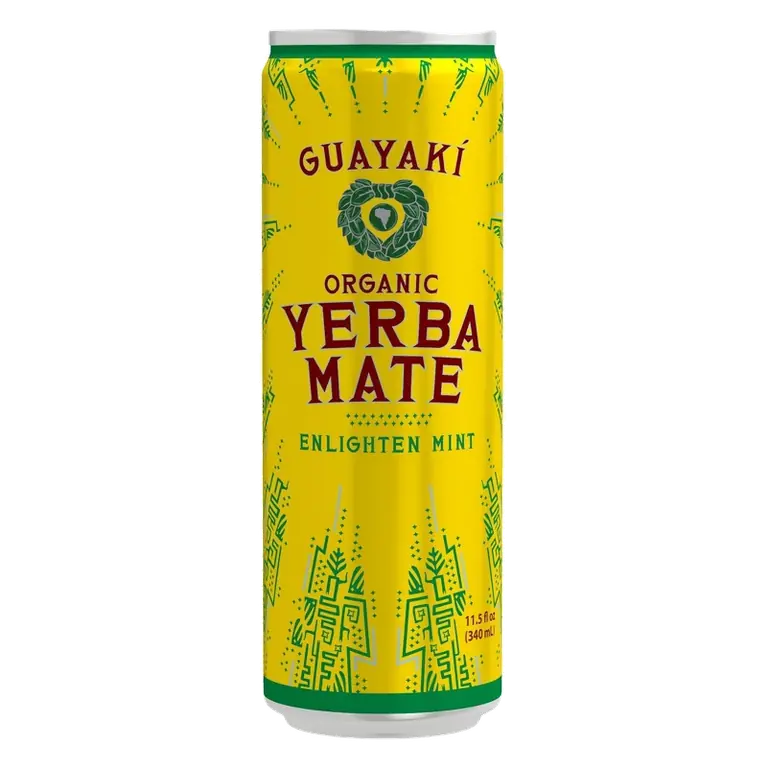 Guayaki Yerba Mate Enlighten Mint, 11.5 fl oz Can