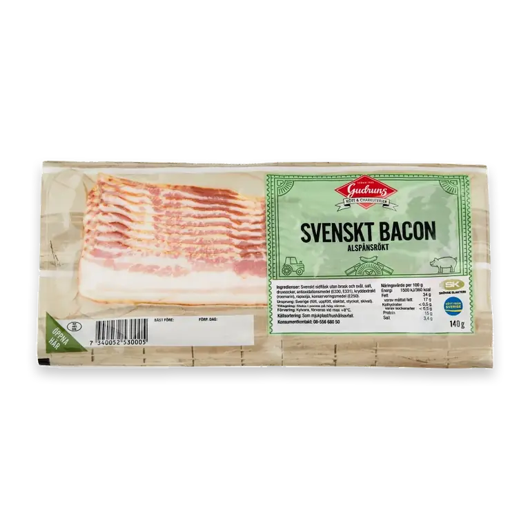 Bacon Skivad 140g
