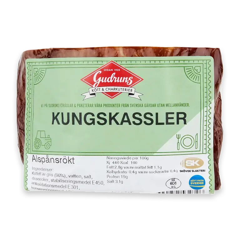 Kungskassler i bit ca 500g