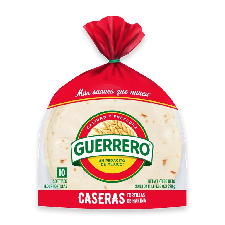 Caseras Flour Tortillas, Soft Taco Size, 10 Count